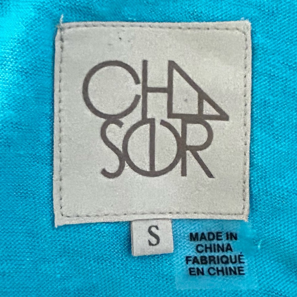 🌸NWT Chaser Scoop Back Peplum Cami. Aqua. Size: Small - Picture 5 of 8
